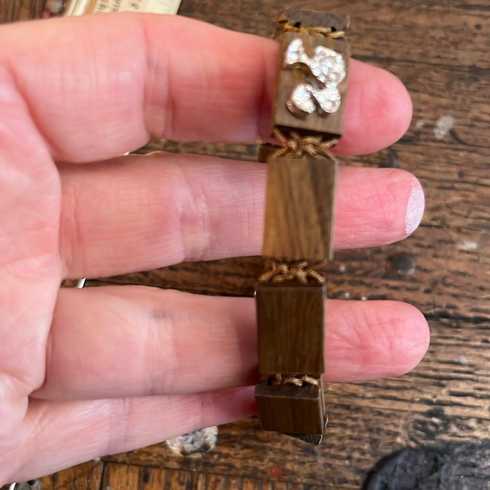 WOOD SQUARES BRACELET BY WOODSTONE